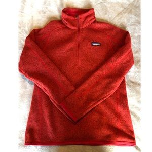 Red Patagonia Better Sweater 1/4 Zip